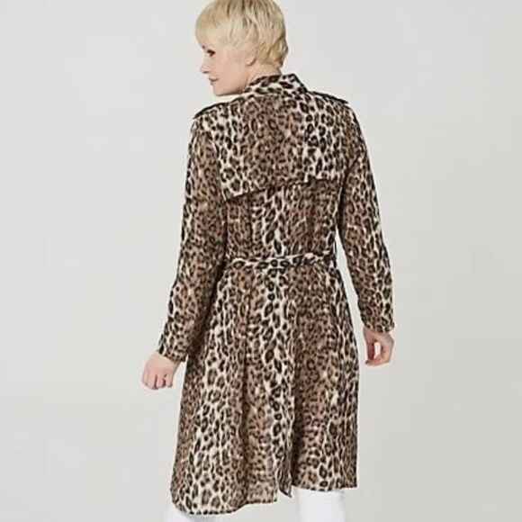 Laurie Felt Cheetah Print Duster Large NWT - Picture 2 of 5